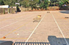 Hawking zone is still unoccupied giving no respite to pedestrians